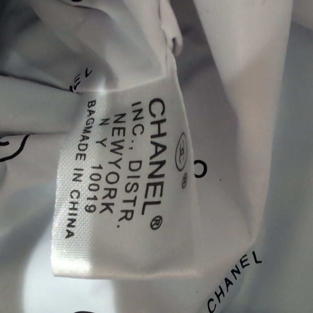 NWOB Chanel Lunch Bag Cooler Insulted Drawstring Rope Backpack Vintage 90 - Picture 7 of 7